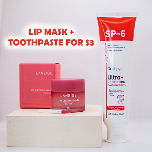 Set lip balm and tothpaste - set,