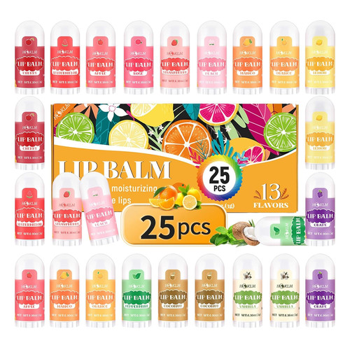 Pack mini natural lip - 25-pack, balm